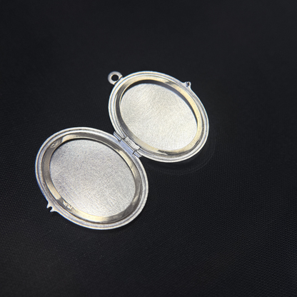 Vintage Silver Hand Engraving Locket - Radiant Melody