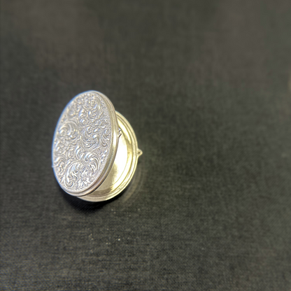 Vintage Silver Hand Engraving Locket - Radiant Melody
