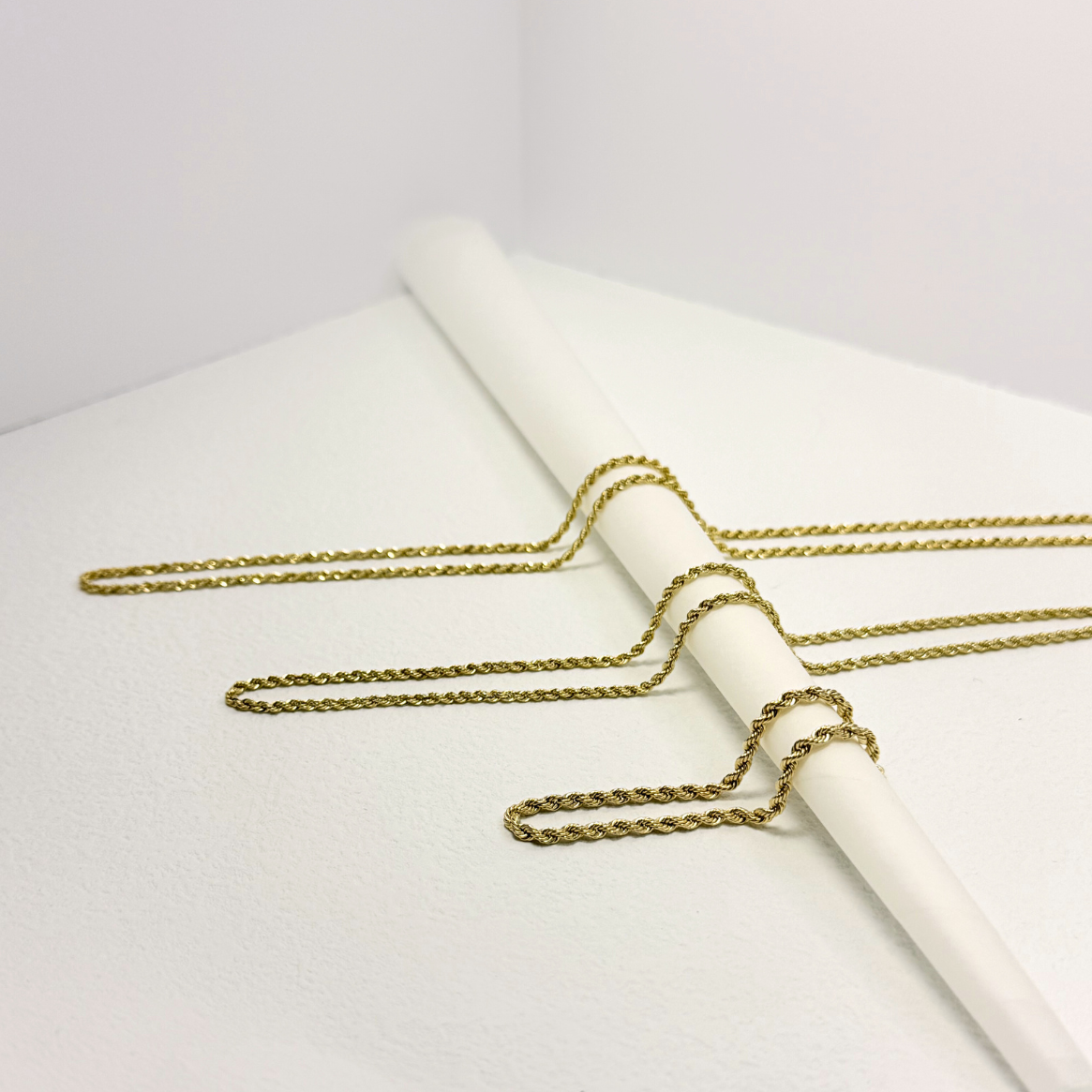 Vintage Rope style Gold Chains