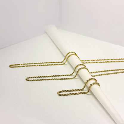 Vintage Rope style Gold Chains