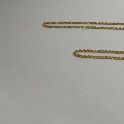 Vintage Rope style Gold Chains